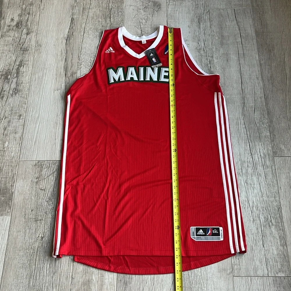 Maine Red Claws Authentic On-Court Team‎ Issued Pro Cut Red Jersey Men's 5XL